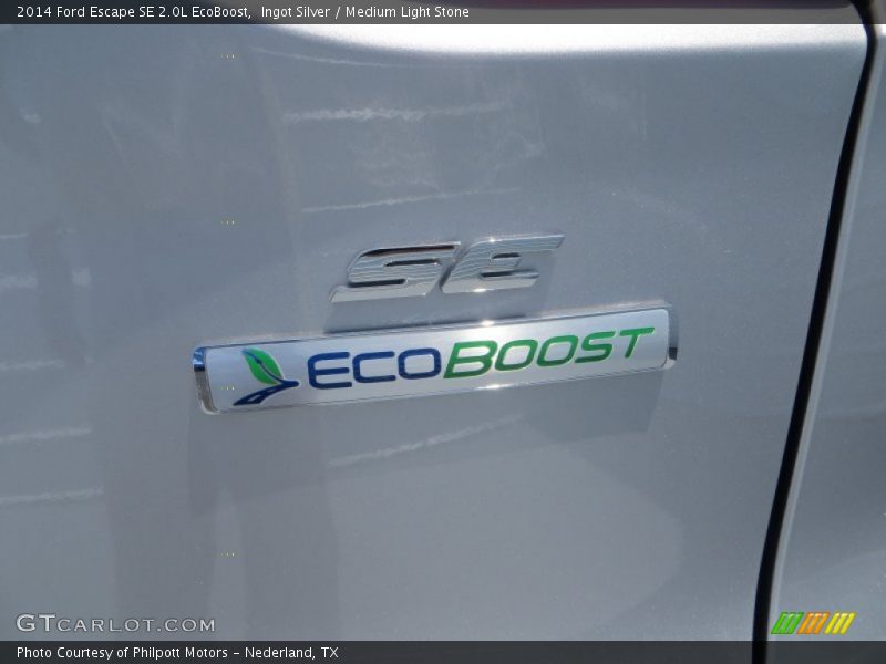 Ingot Silver / Medium Light Stone 2014 Ford Escape SE 2.0L EcoBoost