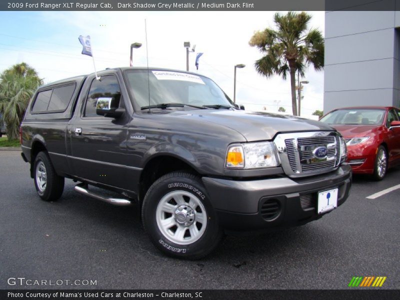 Dark Shadow Grey Metallic / Medium Dark Flint 2009 Ford Ranger XLT Regular Cab