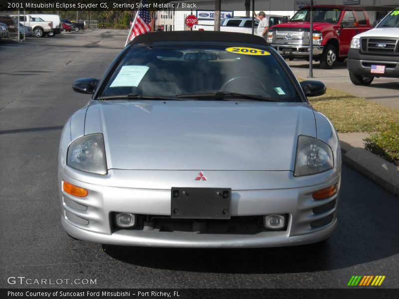 Sterling Silver Metallic / Black 2001 Mitsubishi Eclipse Spyder GS