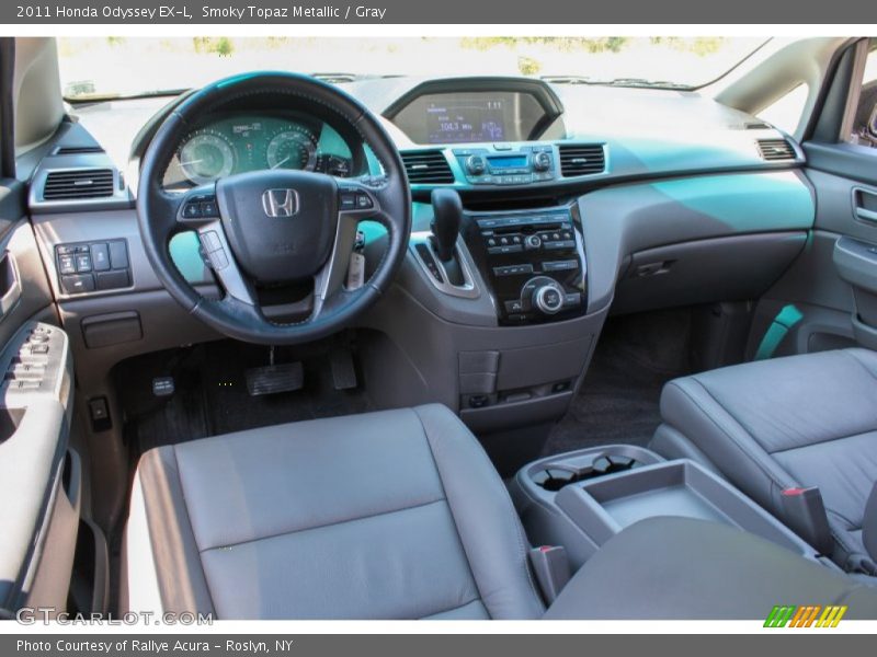 Smoky Topaz Metallic / Gray 2011 Honda Odyssey EX-L