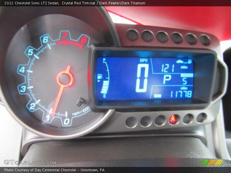 Crystal Red Tintcoat / Dark Pewter/Dark Titanium 2012 Chevrolet Sonic LTZ Sedan