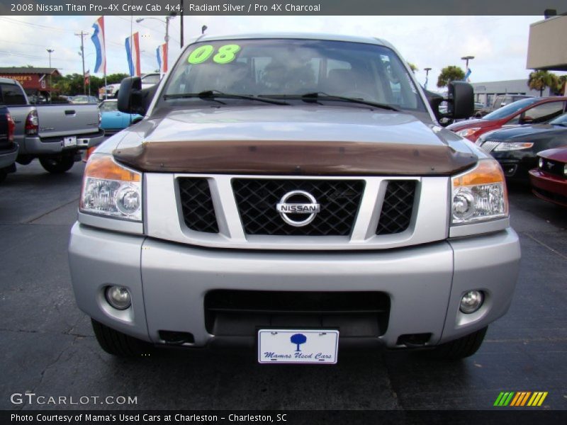 Radiant Silver / Pro 4X Charcoal 2008 Nissan Titan Pro-4X Crew Cab 4x4