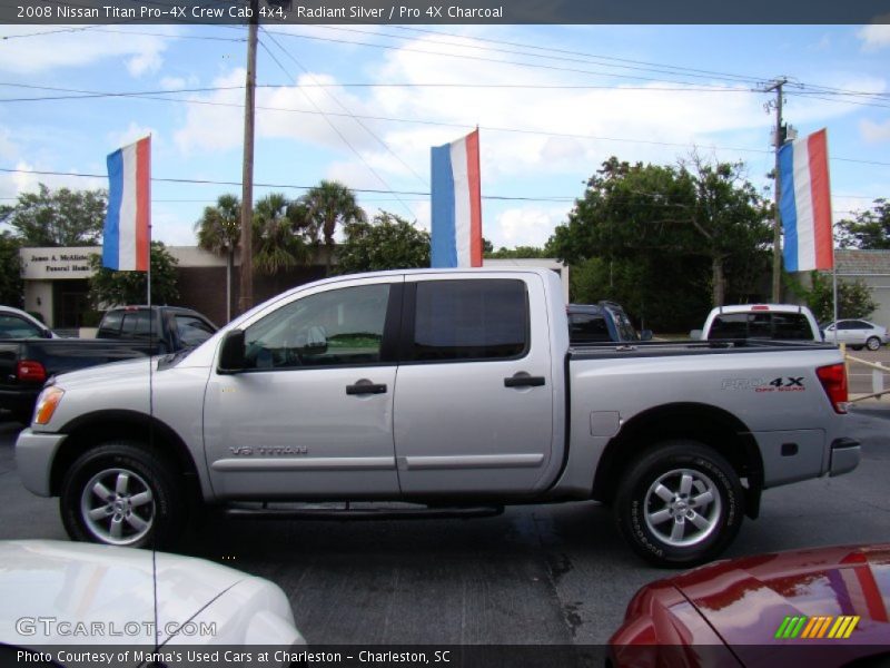 Radiant Silver / Pro 4X Charcoal 2008 Nissan Titan Pro-4X Crew Cab 4x4