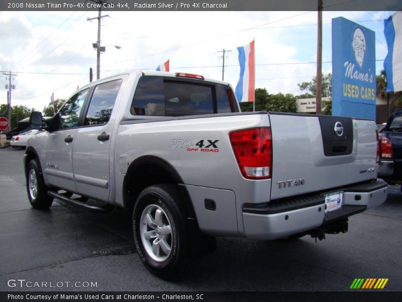 Radiant Silver / Pro 4X Charcoal 2008 Nissan Titan Pro-4X Crew Cab 4x4