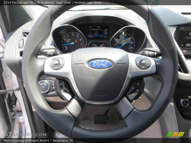 Ingot Silver / Medium Light Stone 2014 Ford Escape SE 2.0L EcoBoost