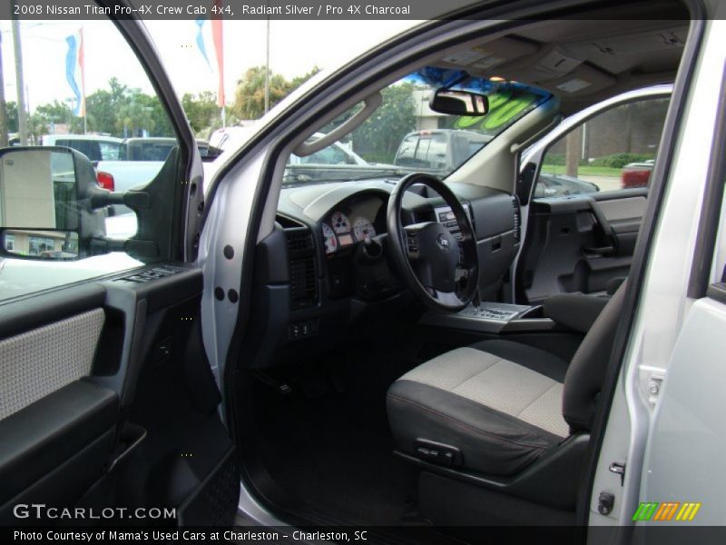 Radiant Silver / Pro 4X Charcoal 2008 Nissan Titan Pro-4X Crew Cab 4x4