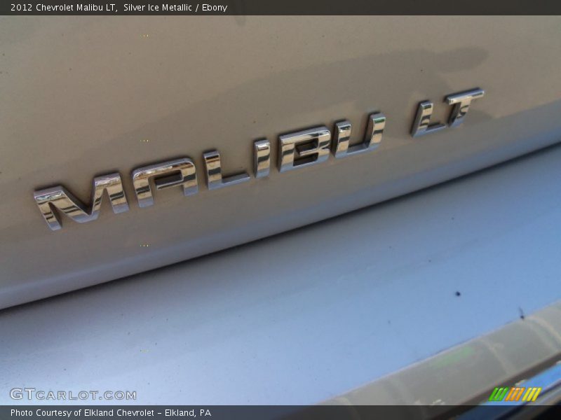 Silver Ice Metallic / Ebony 2012 Chevrolet Malibu LT