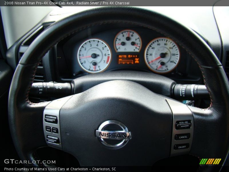 Radiant Silver / Pro 4X Charcoal 2008 Nissan Titan Pro-4X Crew Cab 4x4