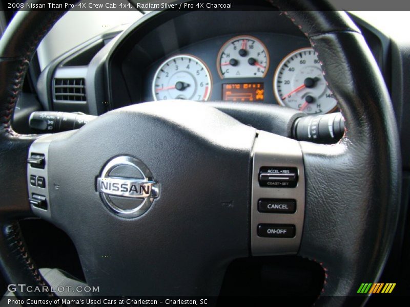 Radiant Silver / Pro 4X Charcoal 2008 Nissan Titan Pro-4X Crew Cab 4x4