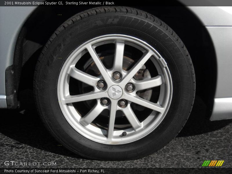 Sterling Silver Metallic / Black 2001 Mitsubishi Eclipse Spyder GS
