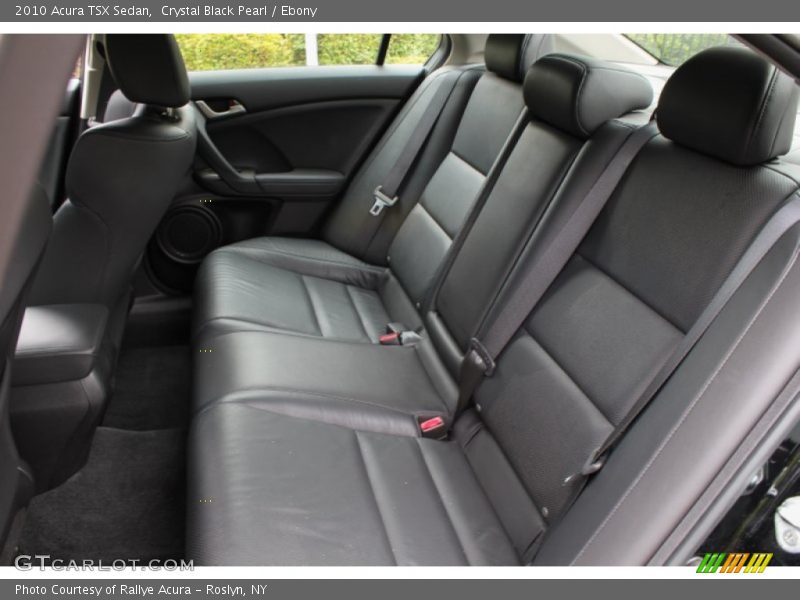 Rear Seat of 2010 TSX Sedan