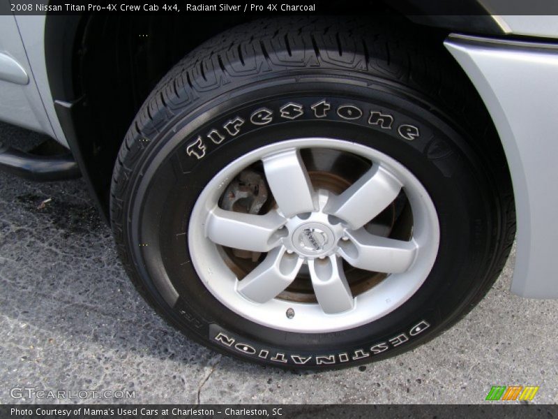 Radiant Silver / Pro 4X Charcoal 2008 Nissan Titan Pro-4X Crew Cab 4x4