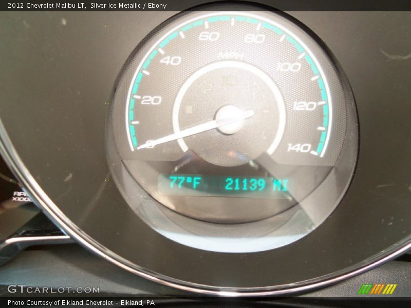 Silver Ice Metallic / Ebony 2012 Chevrolet Malibu LT