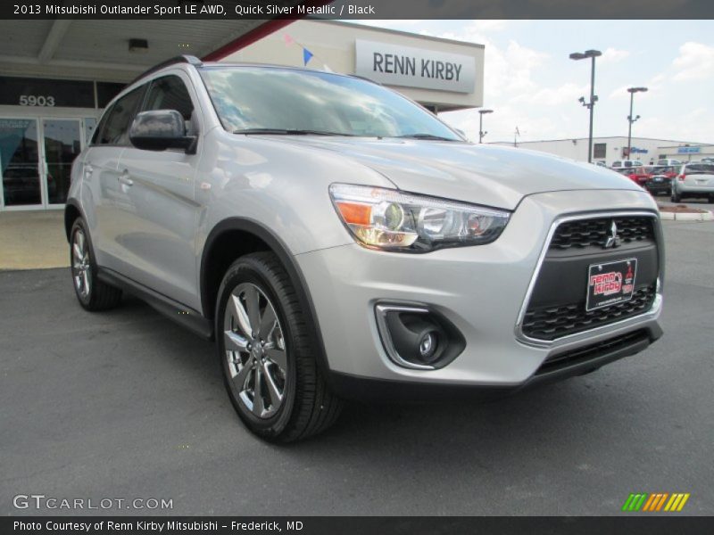 Quick Silver Metallic / Black 2013 Mitsubishi Outlander Sport LE AWD