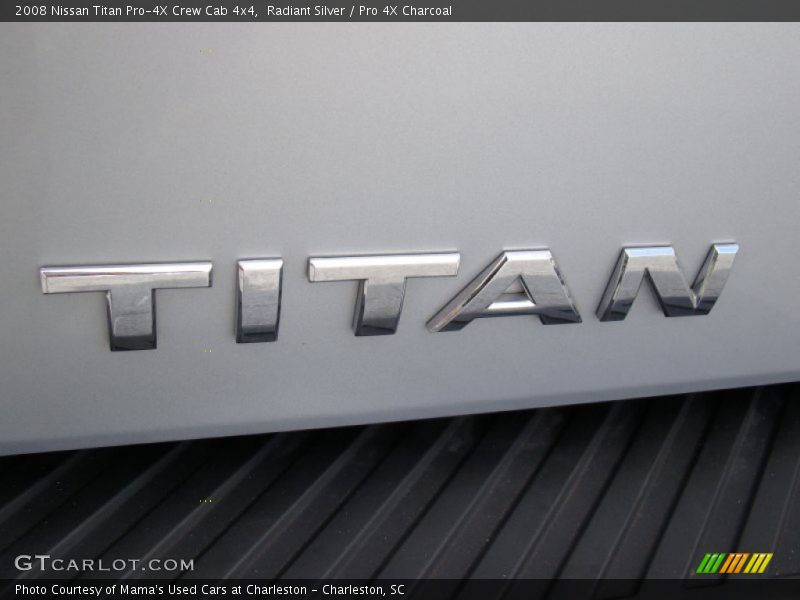 Radiant Silver / Pro 4X Charcoal 2008 Nissan Titan Pro-4X Crew Cab 4x4