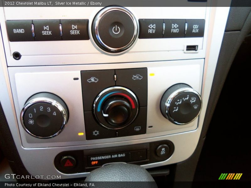 Silver Ice Metallic / Ebony 2012 Chevrolet Malibu LT