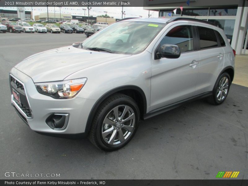 Quick Silver Metallic / Black 2013 Mitsubishi Outlander Sport LE AWD