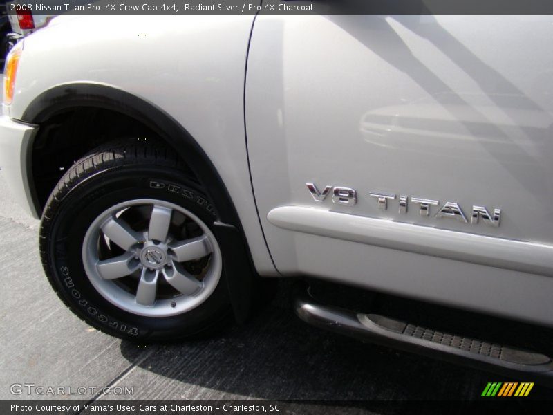 Radiant Silver / Pro 4X Charcoal 2008 Nissan Titan Pro-4X Crew Cab 4x4