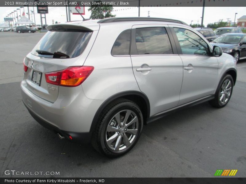 Quick Silver Metallic / Black 2013 Mitsubishi Outlander Sport LE AWD