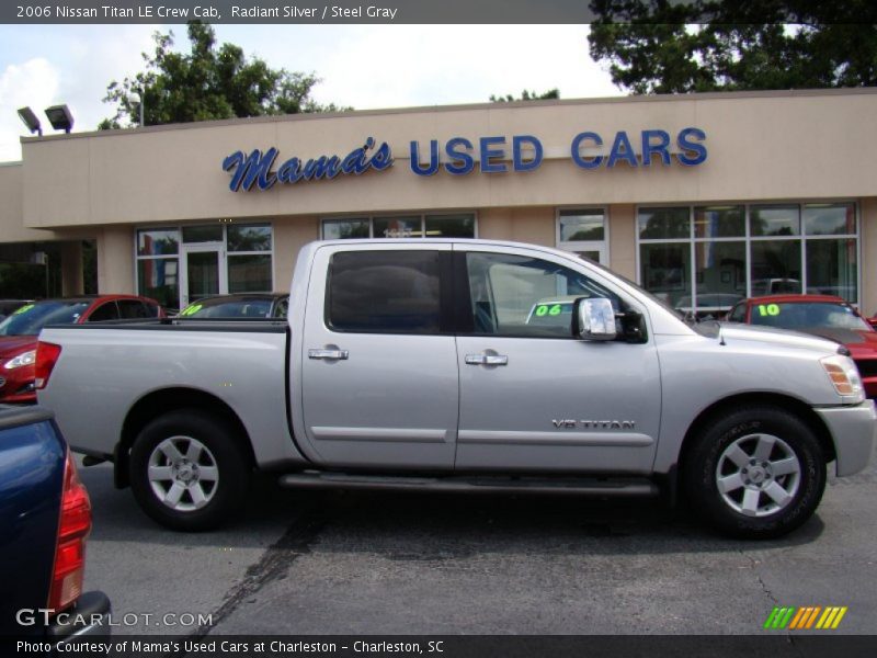Radiant Silver / Steel Gray 2006 Nissan Titan LE Crew Cab