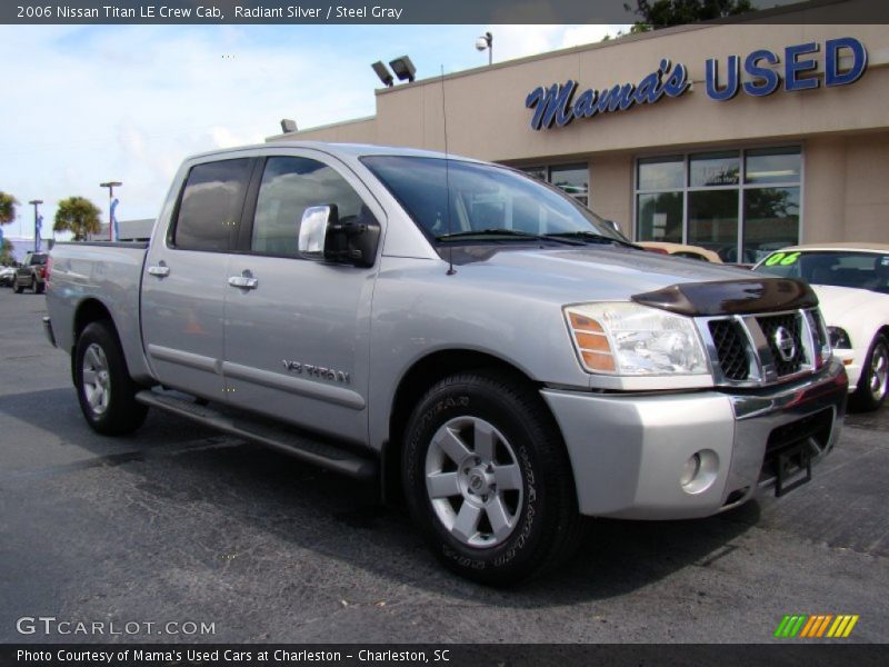 Radiant Silver / Steel Gray 2006 Nissan Titan LE Crew Cab