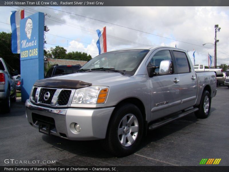 Radiant Silver / Steel Gray 2006 Nissan Titan LE Crew Cab
