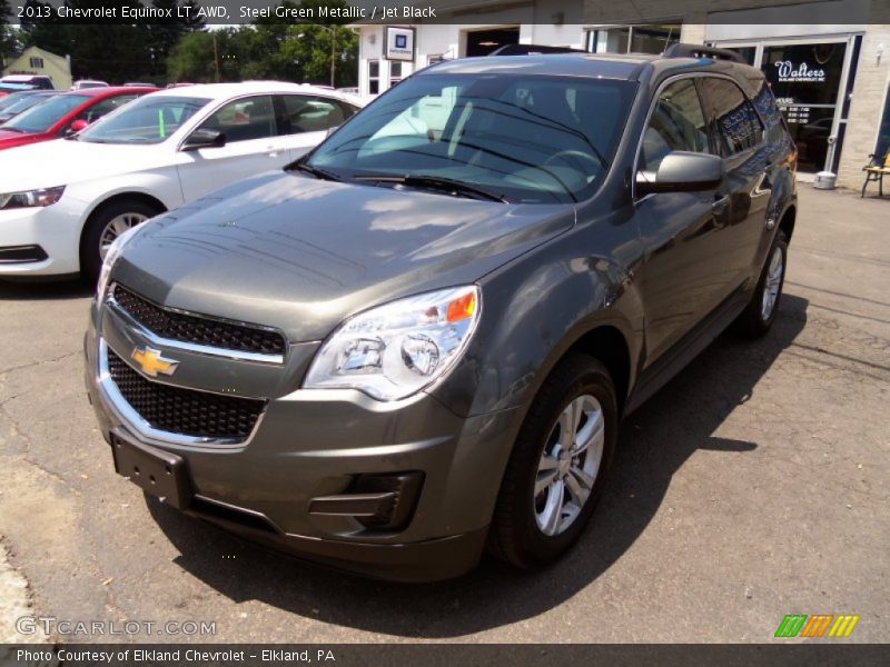 Steel Green Metallic / Jet Black 2013 Chevrolet Equinox LT AWD