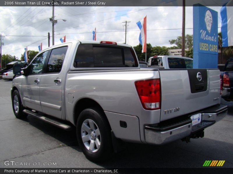Radiant Silver / Steel Gray 2006 Nissan Titan LE Crew Cab
