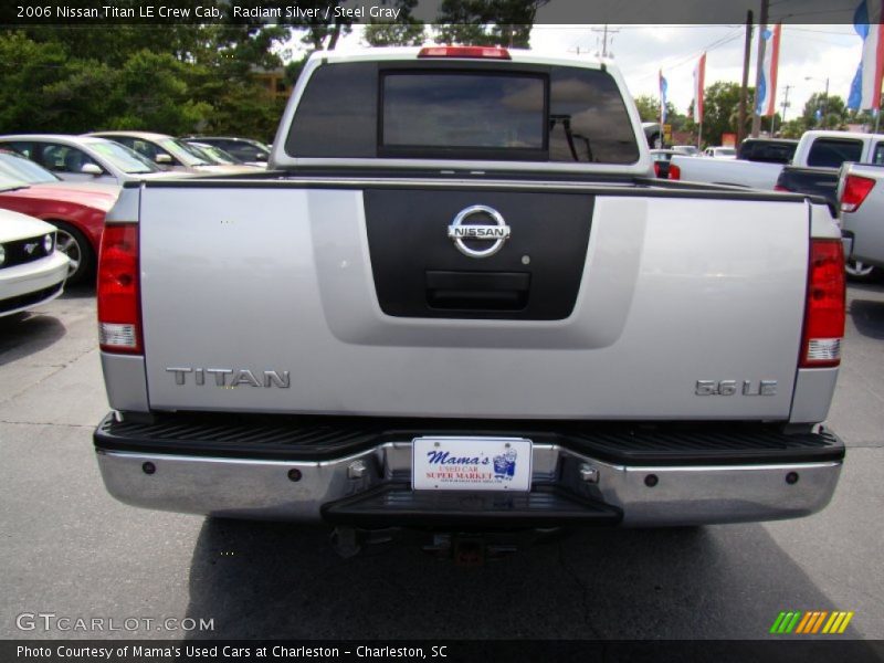 Radiant Silver / Steel Gray 2006 Nissan Titan LE Crew Cab
