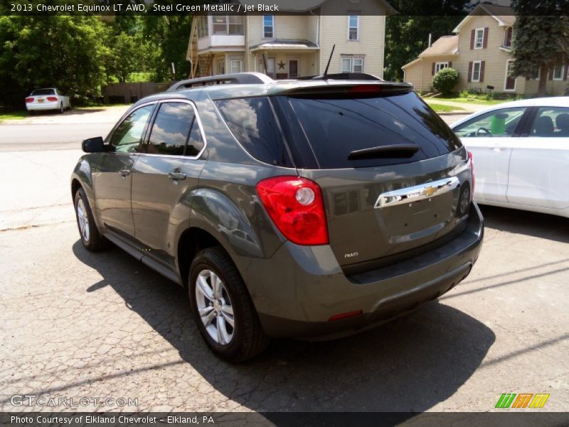 Steel Green Metallic / Jet Black 2013 Chevrolet Equinox LT AWD