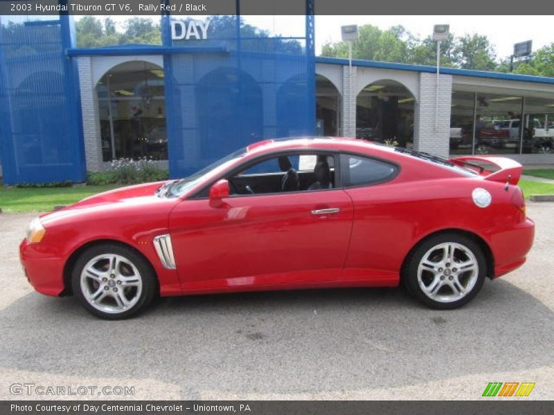 Rally Red / Black 2003 Hyundai Tiburon GT V6