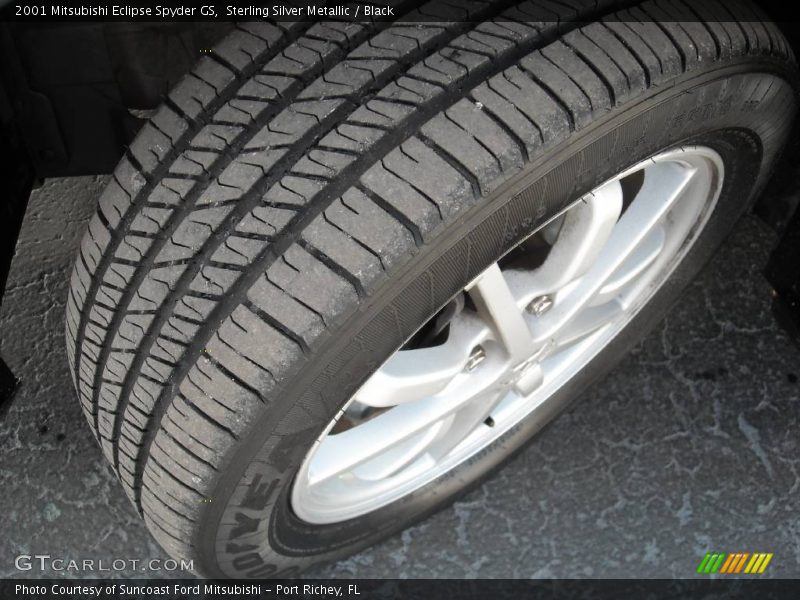 Sterling Silver Metallic / Black 2001 Mitsubishi Eclipse Spyder GS