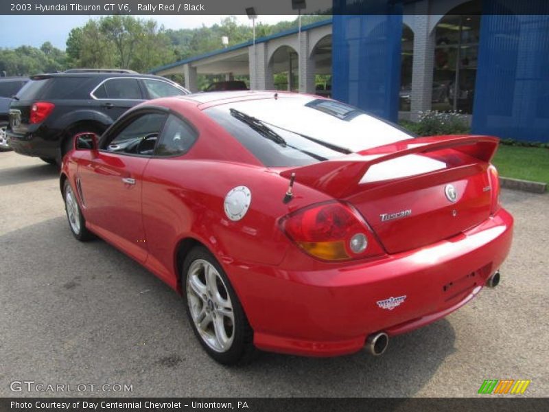 Rally Red / Black 2003 Hyundai Tiburon GT V6