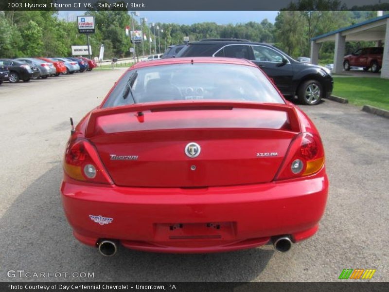 Rally Red / Black 2003 Hyundai Tiburon GT V6