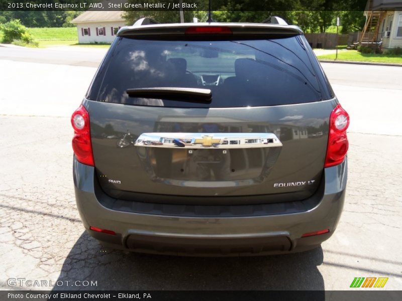 Steel Green Metallic / Jet Black 2013 Chevrolet Equinox LT AWD