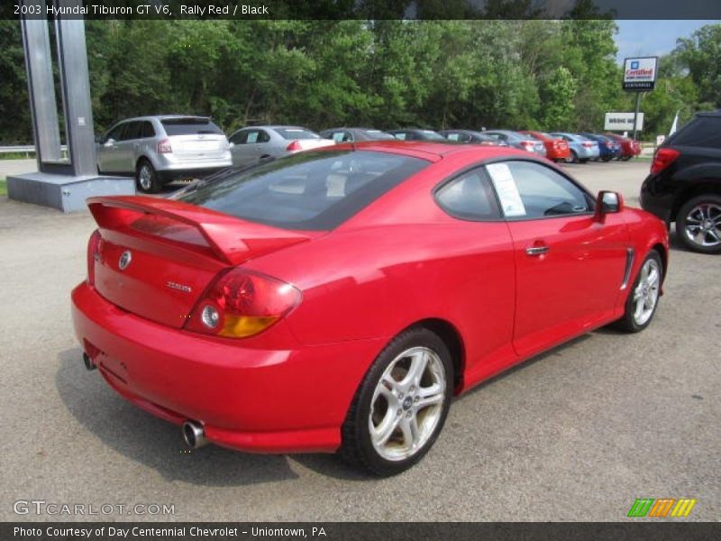 Rally Red / Black 2003 Hyundai Tiburon GT V6