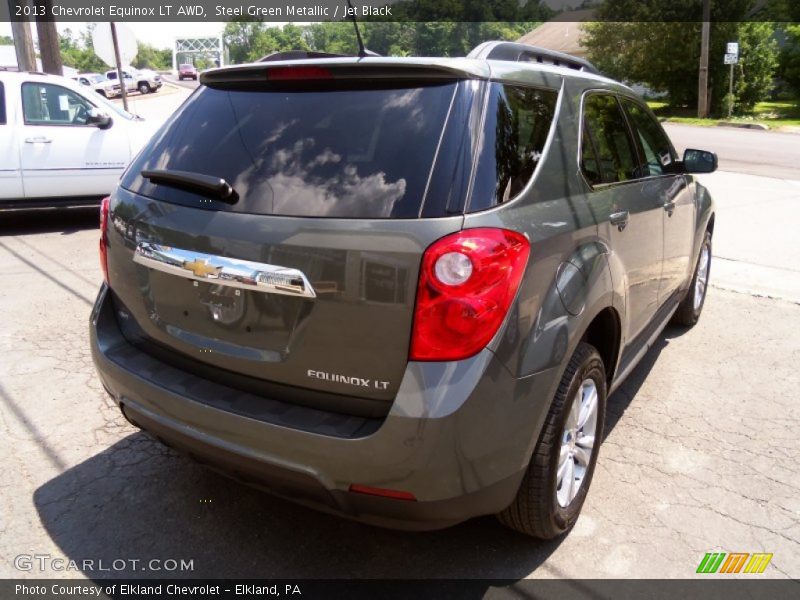 Steel Green Metallic / Jet Black 2013 Chevrolet Equinox LT AWD