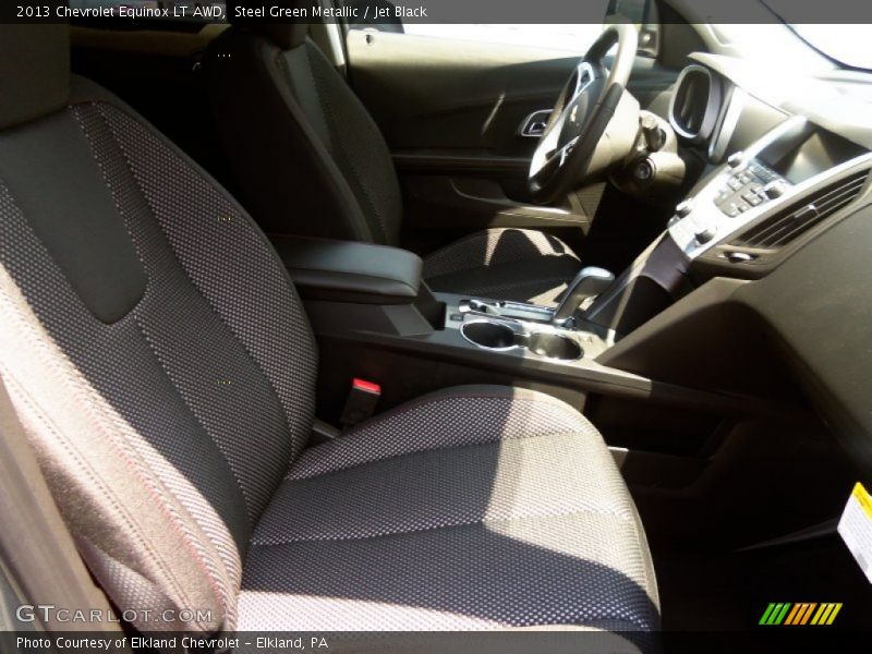 Steel Green Metallic / Jet Black 2013 Chevrolet Equinox LT AWD
