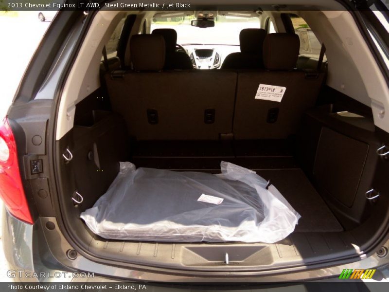Steel Green Metallic / Jet Black 2013 Chevrolet Equinox LT AWD