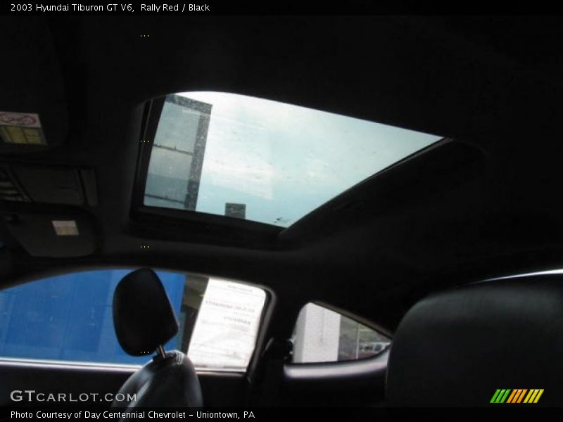 Rally Red / Black 2003 Hyundai Tiburon GT V6
