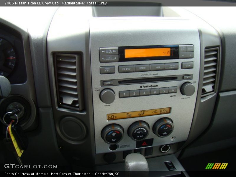 Controls of 2006 Titan LE Crew Cab