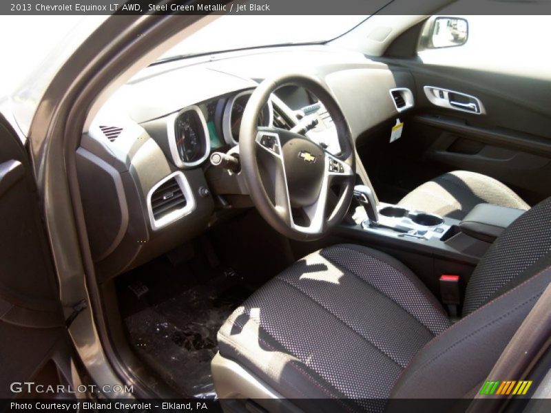 Steel Green Metallic / Jet Black 2013 Chevrolet Equinox LT AWD