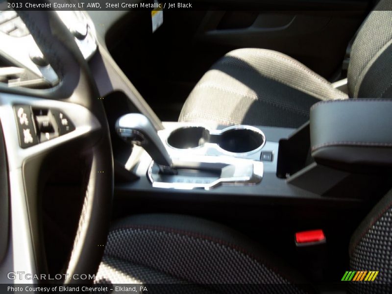 Steel Green Metallic / Jet Black 2013 Chevrolet Equinox LT AWD