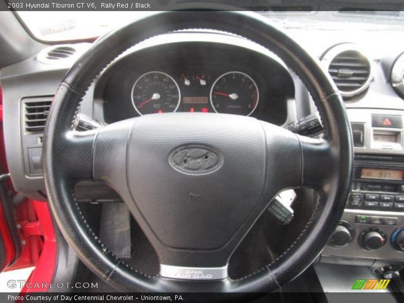Rally Red / Black 2003 Hyundai Tiburon GT V6