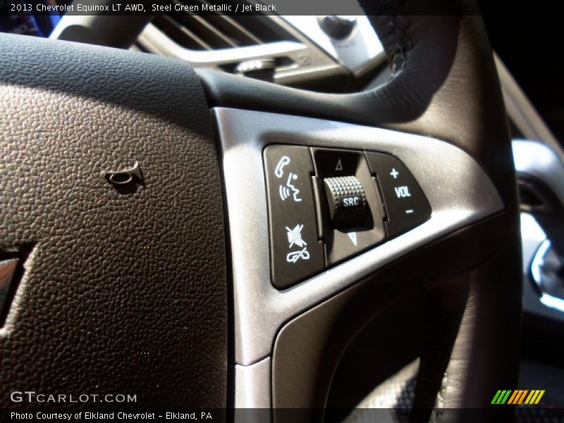 Steel Green Metallic / Jet Black 2013 Chevrolet Equinox LT AWD