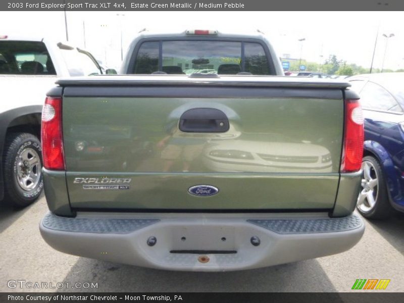 Estate Green Metallic / Medium Pebble 2003 Ford Explorer Sport Trac XLT 4x4
