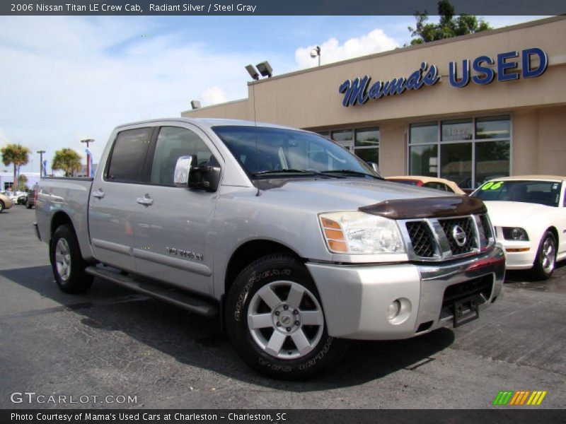 Radiant Silver / Steel Gray 2006 Nissan Titan LE Crew Cab