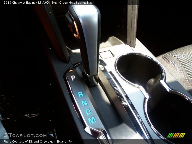 Steel Green Metallic / Jet Black 2013 Chevrolet Equinox LT AWD
