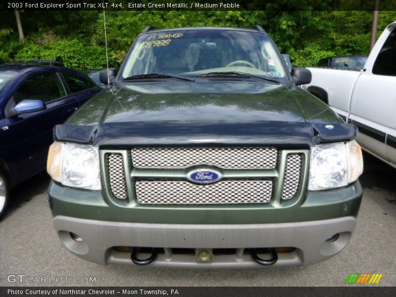 Estate Green Metallic / Medium Pebble 2003 Ford Explorer Sport Trac XLT 4x4
