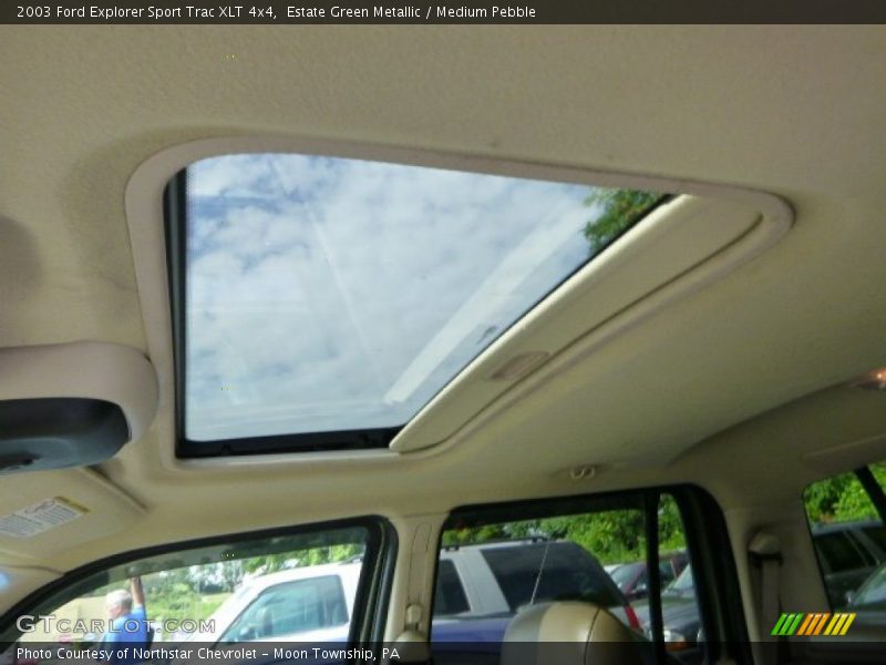 Estate Green Metallic / Medium Pebble 2003 Ford Explorer Sport Trac XLT 4x4